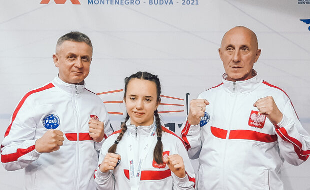 Natalia Zarzycka na podium Mistrzostw Europy